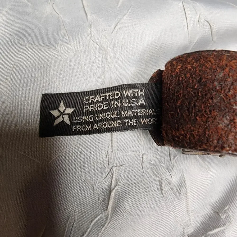 Brighton Womens Belt Size M Brown Leather Western Cowgirl Made In U.S.A 44909 - Picture 6 of 8